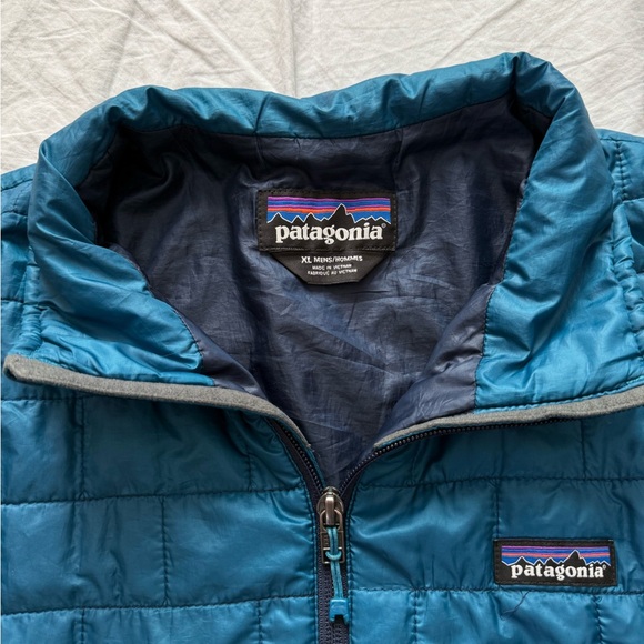 Teal Patagonia Nanopuff jacket Mens XL - Picture 4 of 5